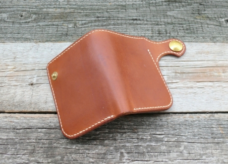 SOXISIX WALLET PM.28/BRASS:COGNAC